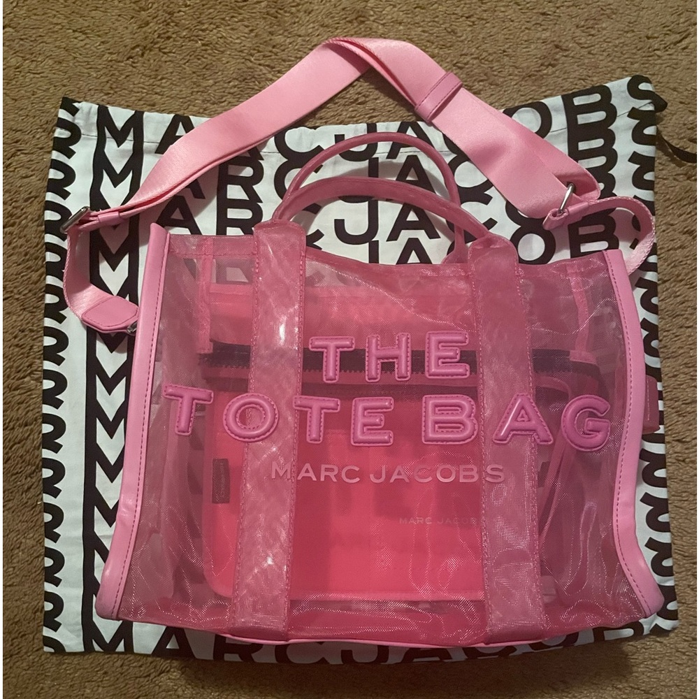 Marc Jacob Medium Mesh Candy Pink Tote Bag